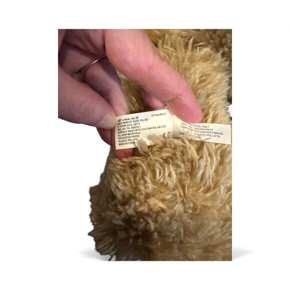 First & Main Regis No. 1896 Plush Teddy Bear With Plaid Bowtie 22" Soft Stuffed - Picture 4 of 5